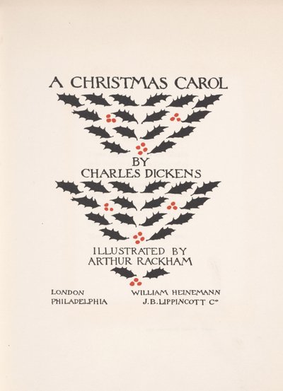 Title Page - A Christmas Carol by Arthur Rackham